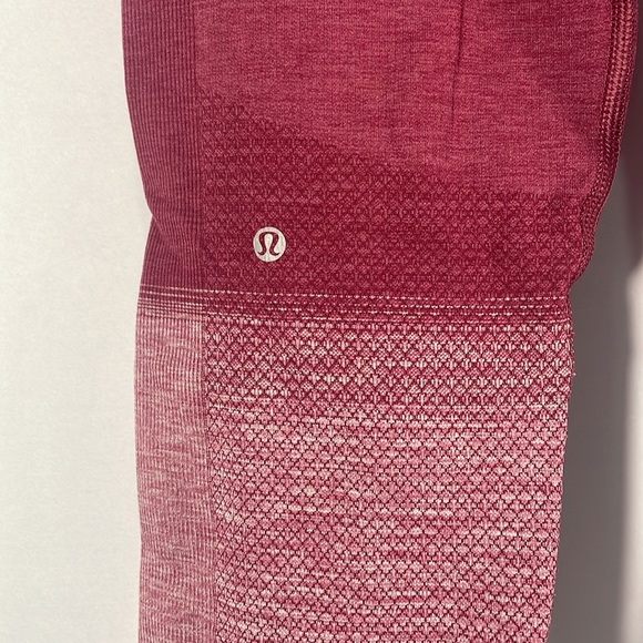 Lululemon, Ebb to street, Size 4, crimson, seamless,leggings, compression,crop - Picture 4 of 7
